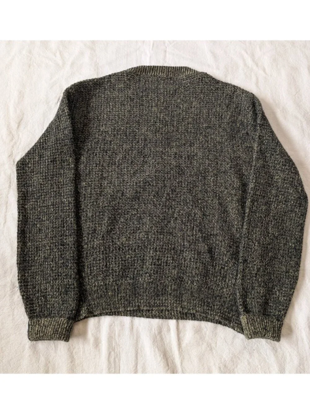 Vintage 60s Robert Bruce Magna Wool Alpaca Classic Knit Granpa Sweater Lagre